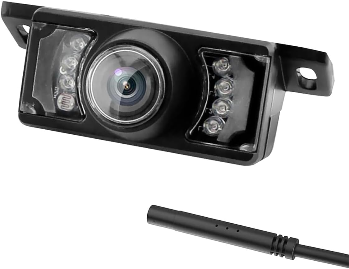 Goodsby Backup HD Camera Rear View License Plate Night Vision Waterproof Compatible with Kenwood Car Radio DDX26BT DDX340BT DDX376BT DDX396 DMX125BT DMX907S DMX7705S DMX7706S DNX6990HD