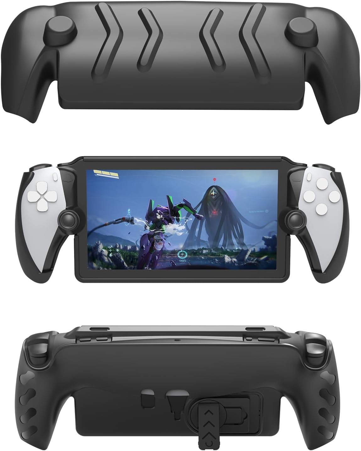 Protective Case Compatible with Playstation Portal,Hard Cover Shell and TPU Back Case with Adjustable Kickstand for PS Portal (Black) image number 1