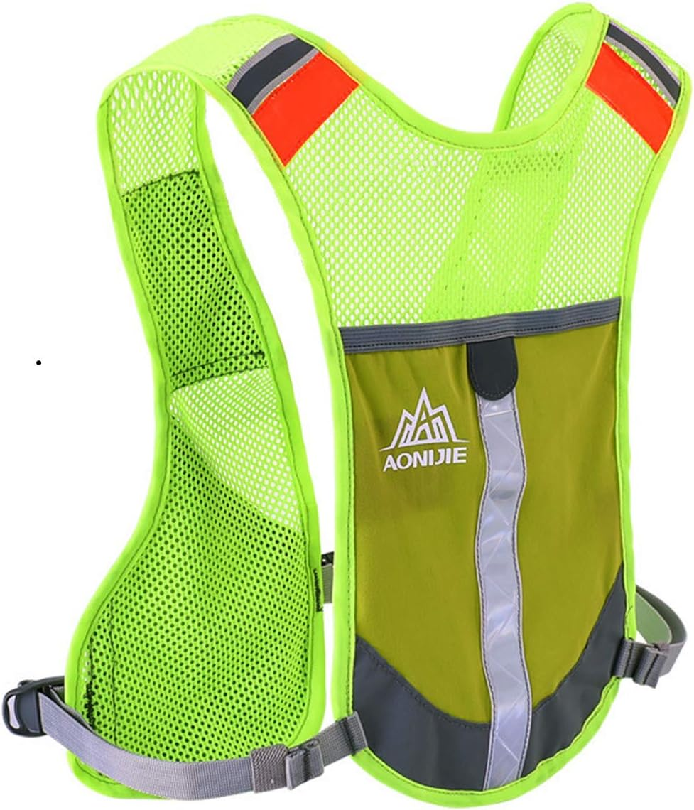 AONIJIE Outdoor Hiking Hydration Backpack Marathon Backpack Male Lightweight Vest Climbing Cycling Backpack - Green image number 3