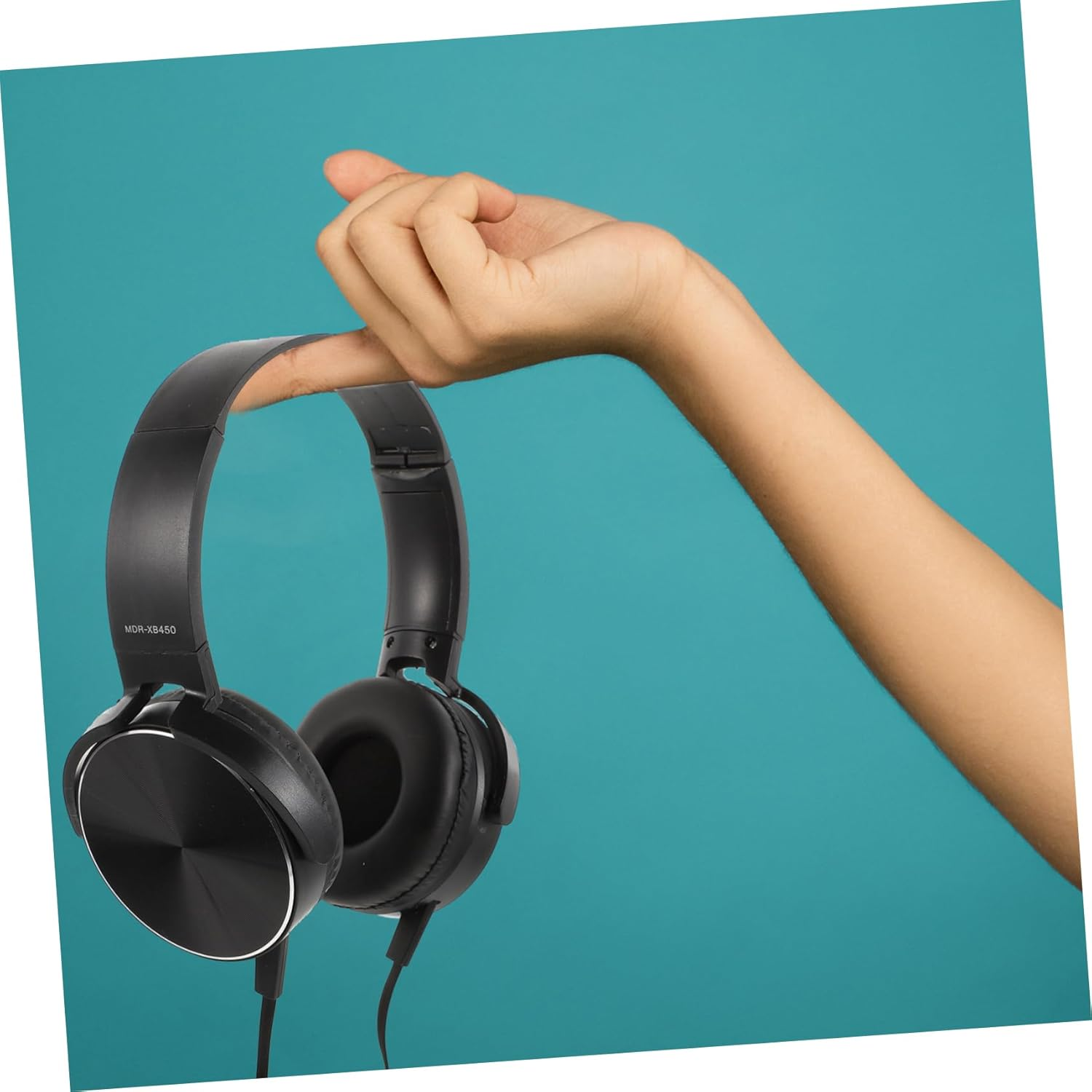 POPETPOP Wired Over-Ear Noise Reduction Headset with Microphone for Home and Computer Use Portable Black Stereo Headphones Suitable for Gaming and Online Communication image number 3