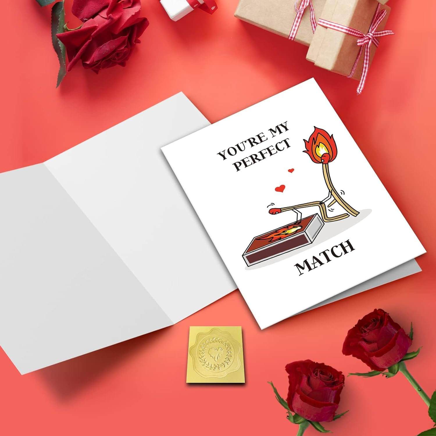 Funny Birthday Card for Girlfriend Wife, Internet Love Valentine&rsquo;S Day Card, Valentines Day Her Women, You Are My Perfect Match, for Husband Wife Boyfriend Girlfriend Mum & Best Friends image number 1