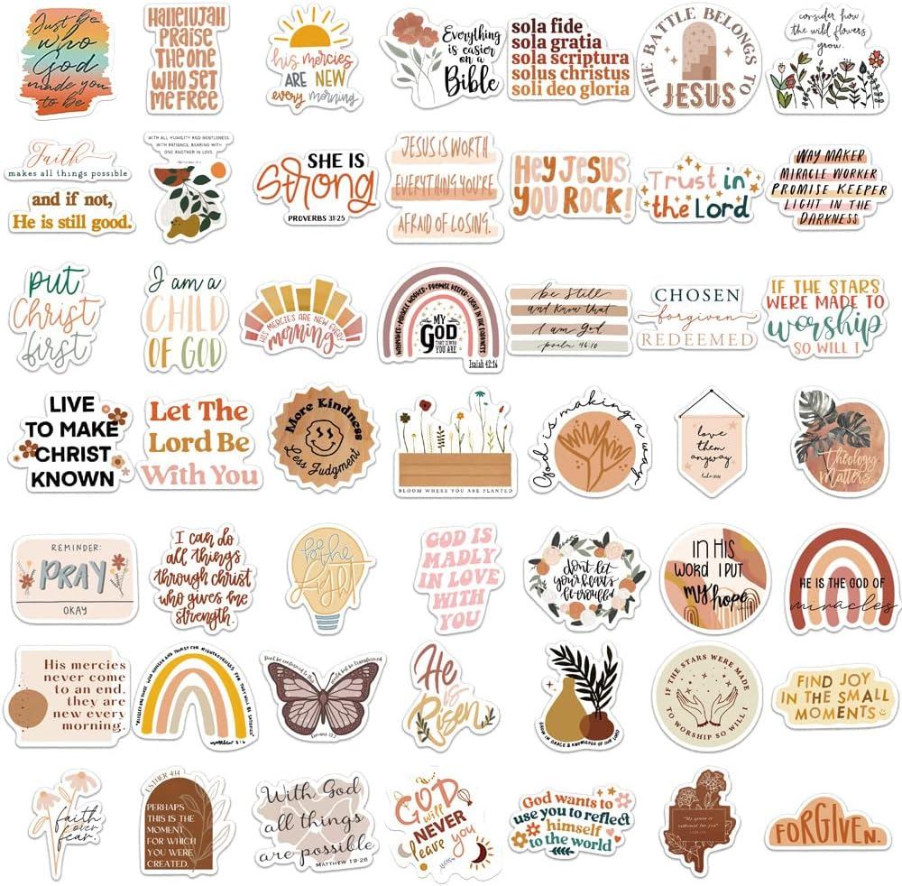 50 Pcs Cute Aesthetic Waterprof Vinyl Anime Stickers Sticker for Water Bottle Laptop Hard Hat Skateboard Automobile Kids Teens Adults Bxmywords - Bxmywords image number 5