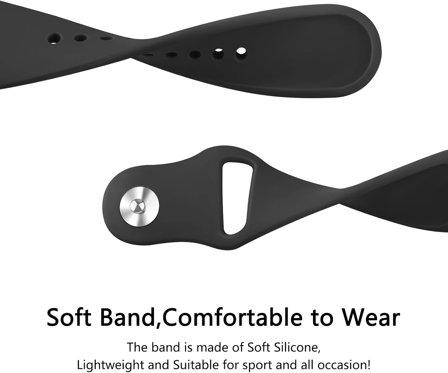 Silicone Band Compatible with Fitbit Charge 4 Bands for Women Men, Soft Classic Sport Replacement Wristbands Straps for Fitbit Charge 4 / Fitbit Charge 3 Accessories image number 2