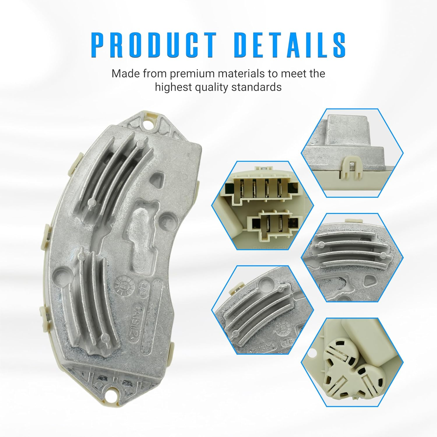 NOVAPARTS Front HVAC Fan Blower Motor Resistor for BMW 1 3 Series X5 X6 E70 E71 E72 E81 E82 E88 E90 64119146765 64116927090 64119222072 64119266185 64119265892 image number 1