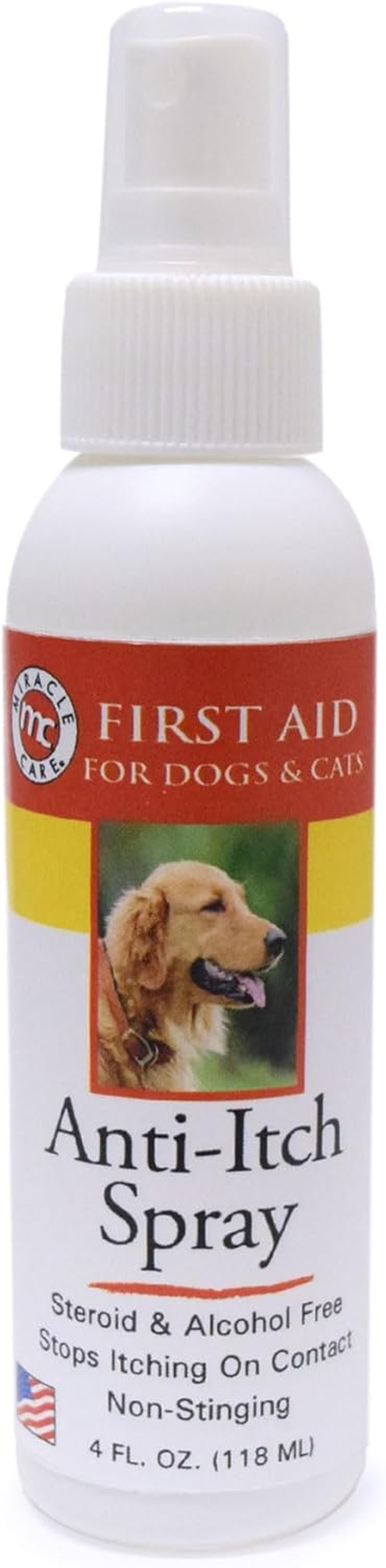 Miracle Care by Miraclecorp 4-Ounce Anti-Itch Spray for Dogs and Cats