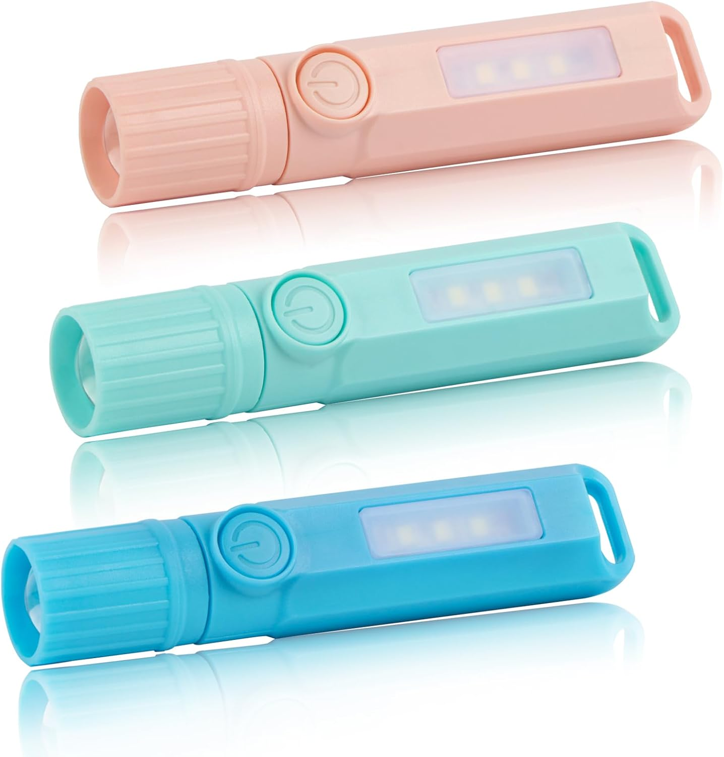 Hilngav 3 Pack Rechargeable Flashlights USB C Mini LED Flashlights, Camping Lantern Combo Flashlight, Ultralight Zoomable Flashlights, for Gift, Camping, Hiking, Night Reading Etc (3 Pack) image number 2