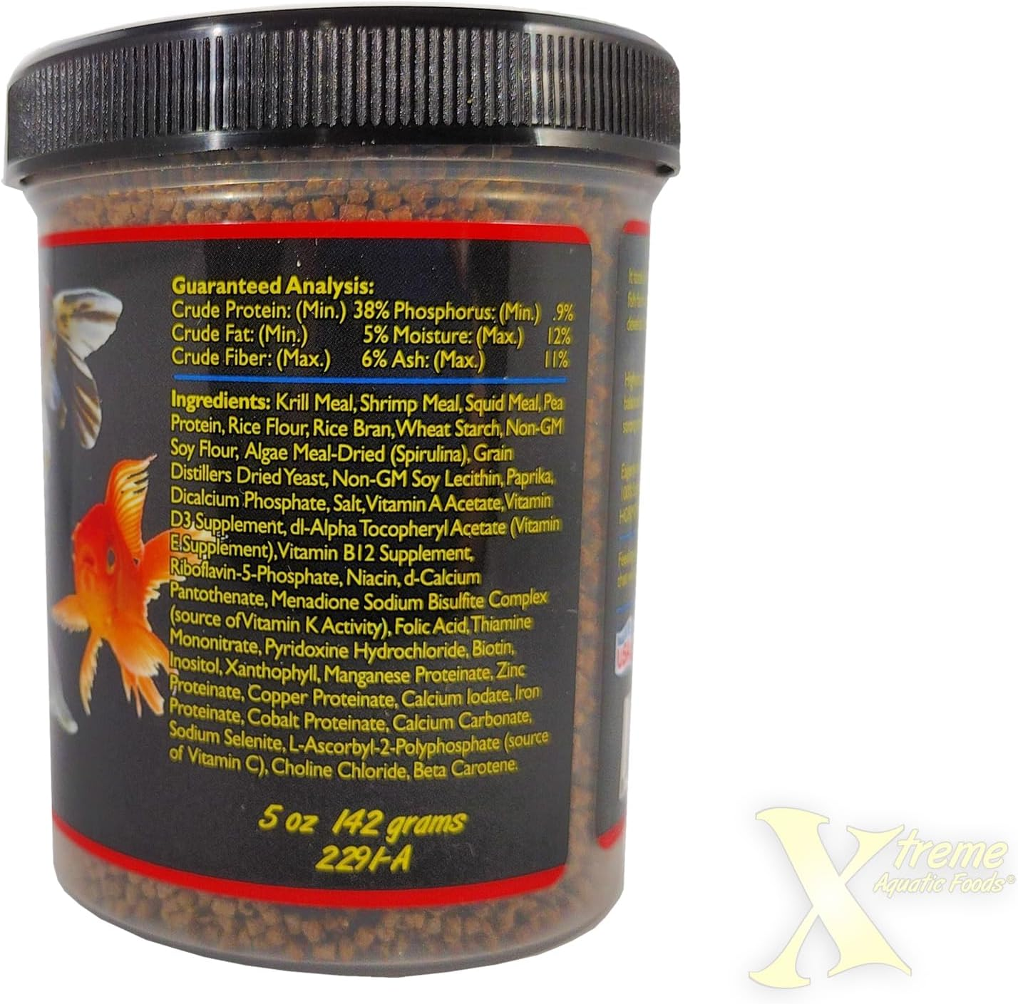 Xtreme Aquatic Foods Goldfish Peewee 1.5Mm Semi-Floating Pellets Fish Food 142 Grams (5Oz) image number 5