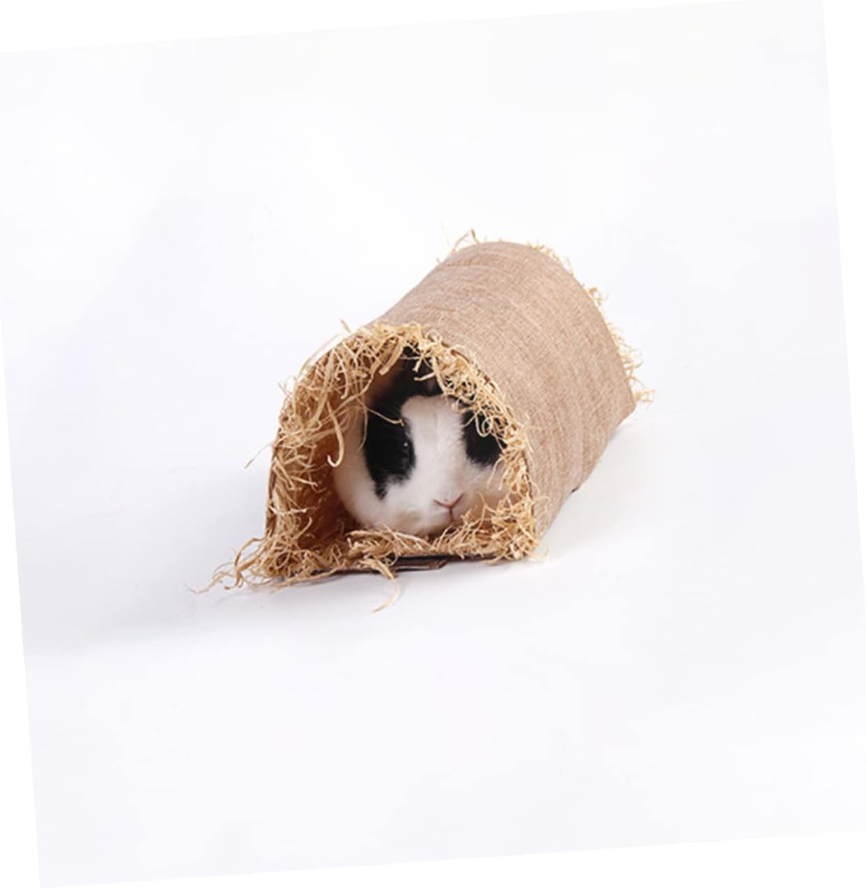 Rabbit Grass Tunnel Nest Adorable Pet Sleeping Lounge Bed for Small Animals for Bunnies Chinchillas and Other Pets Cozy and Natural Pet Supplies image number 5