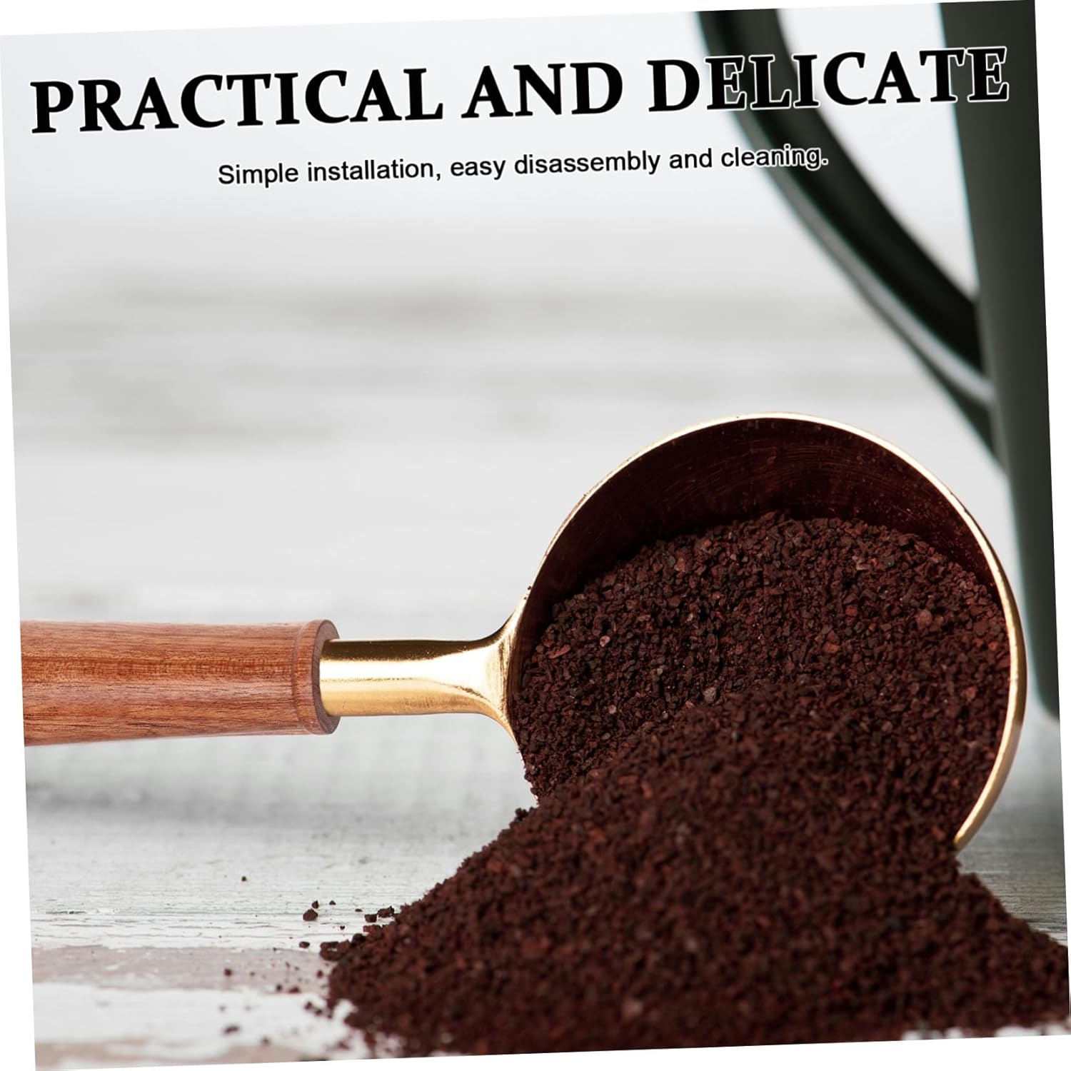 HOLIDYOYO Bottomless Portafilter Replacement Handle M10 Wooden Handle for Espresso Coffee Machine Accessories Sturdy Tea Portafilter Holder Suitable for Manual Coffee Makers image number 1