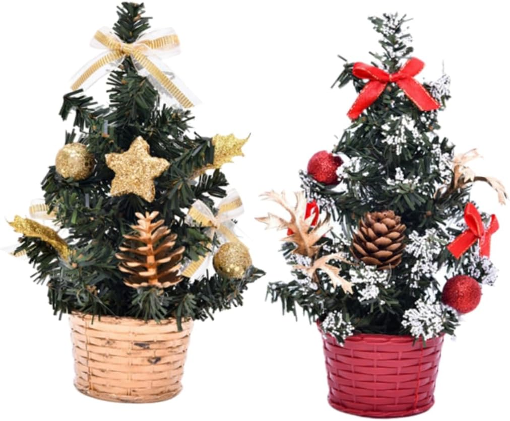 GARVALON Quality Material Christmas Tree Model Lifelike Xmas Tree Decor Perfect for Christmas Party Decorations