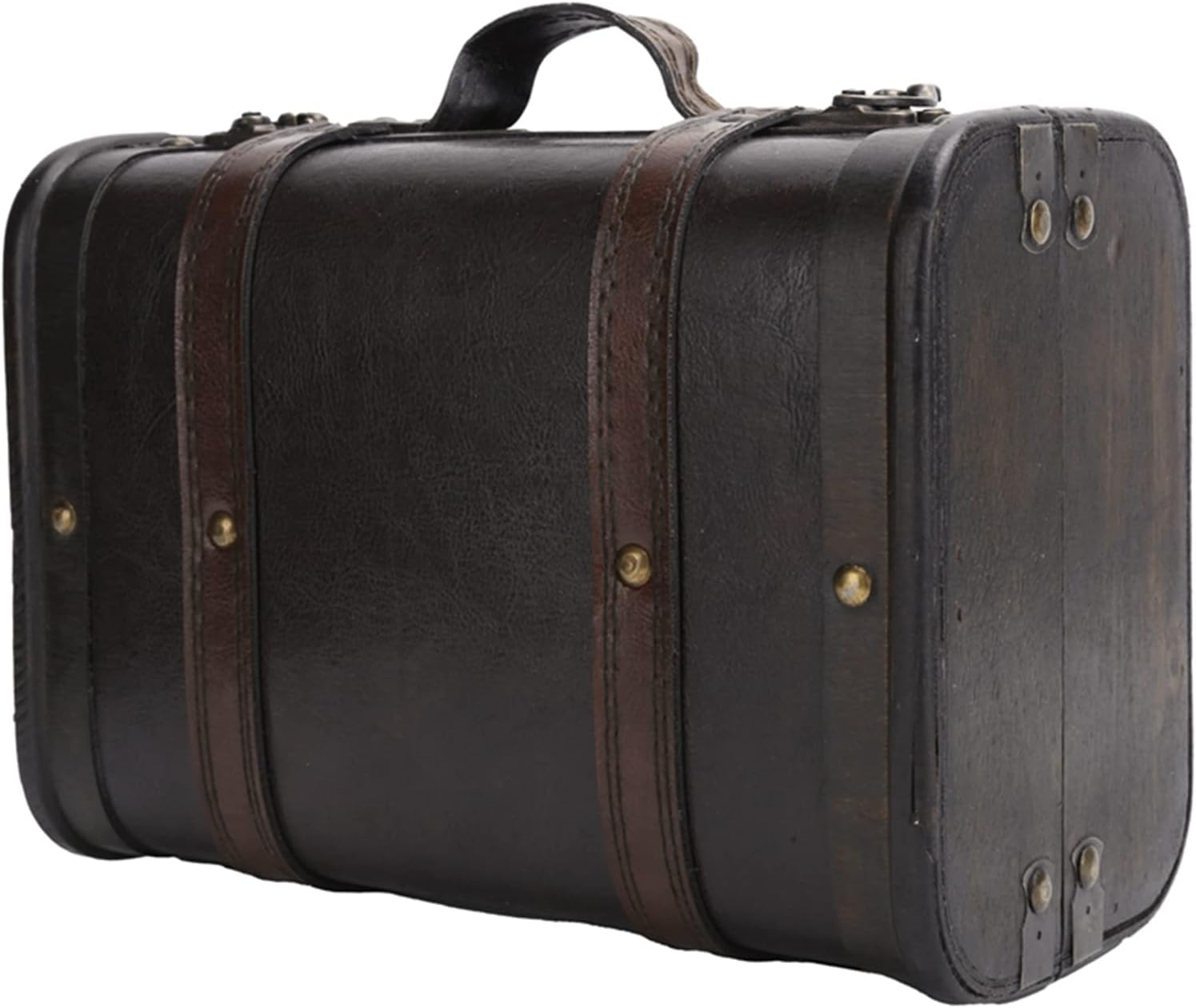 Wooden Decorative Vintage Luggage Case Storage Box for Studio Photography Props image number 1