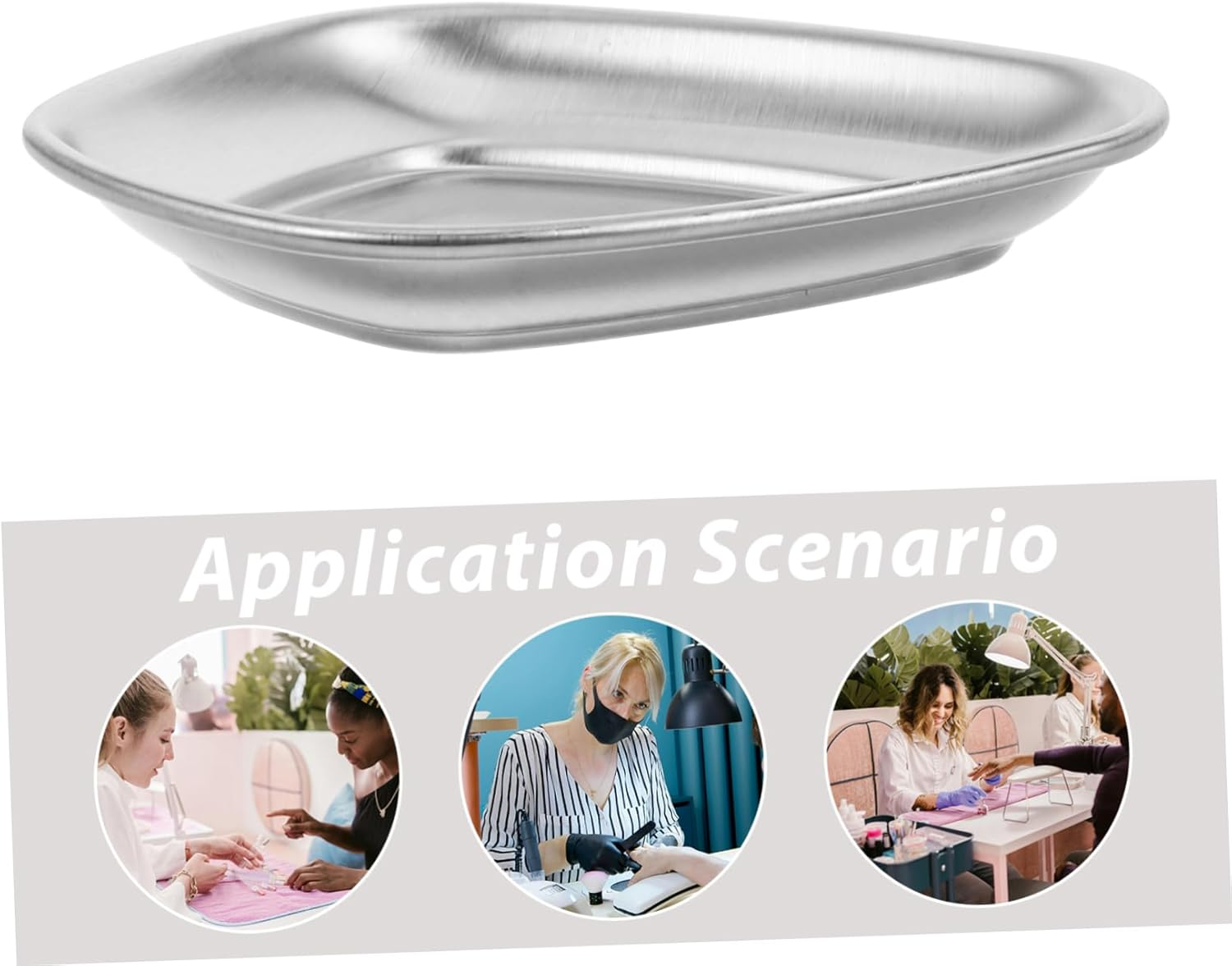 Ipetboom Nail Tools Sterilizer Tray Nail Salon Supplies Stainless Steel Cleaning image number 6