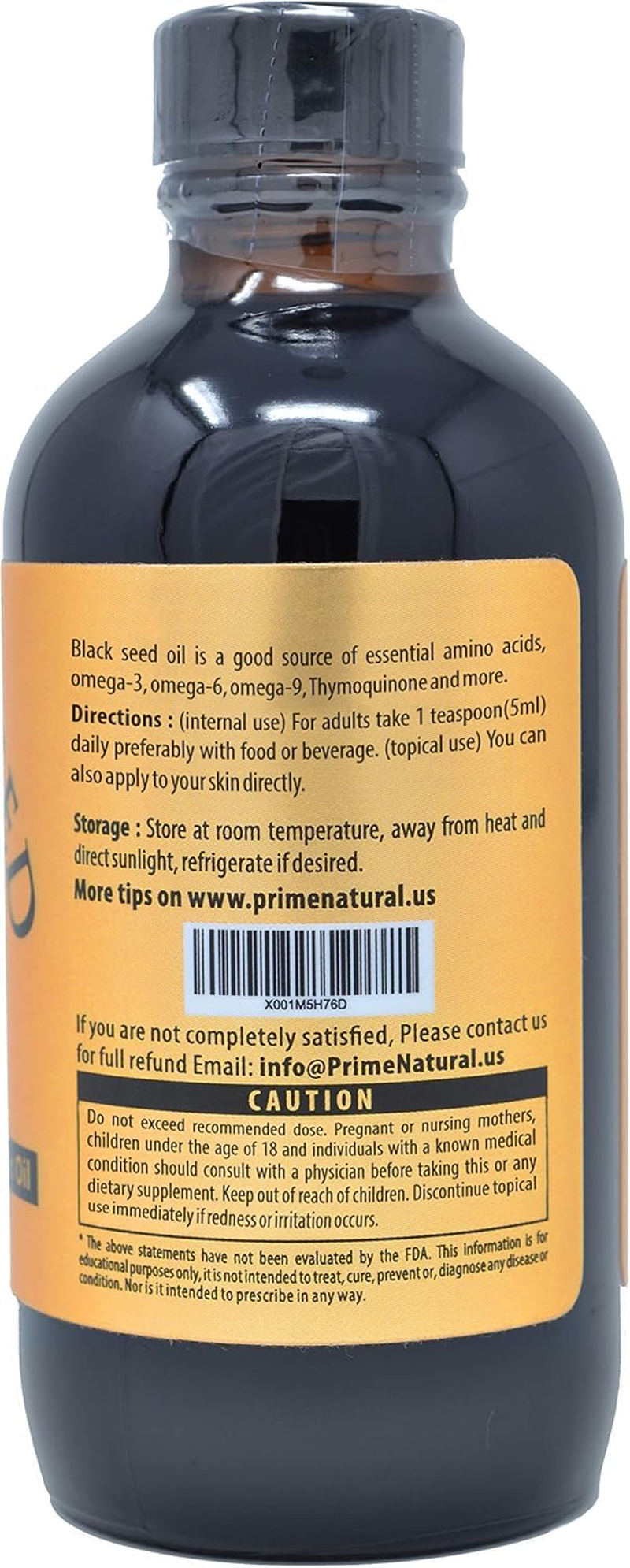 Organic Black Seed Oil - 4Oz USDA Certified - Cold Pressed, Virgin, Unrefined, Vegan, Non-Gmo, No Preservatives - Pure Nigella Sativa - Omega 3 6 9, Antioxidant for Immune Boost, Joints, Skin & Hair image number 3
