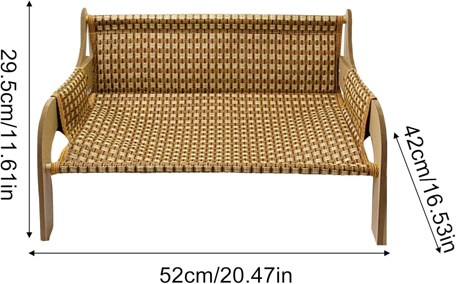 Lmyit Cat Hammock - Elevated Pet Sofa Cat Couch Bed - Raised Cooling Lounge Chair Pet Supplies Furniture for Living Room Bedroom Outdoor Indoor Pets Kitten Puppy Small Dogs image number 2