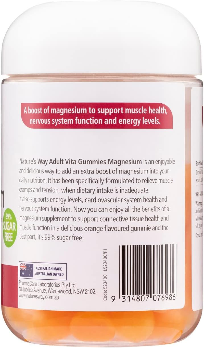 Nature'S Way Adult Magnesium Vita Gummies 80 Pastilles image number 2