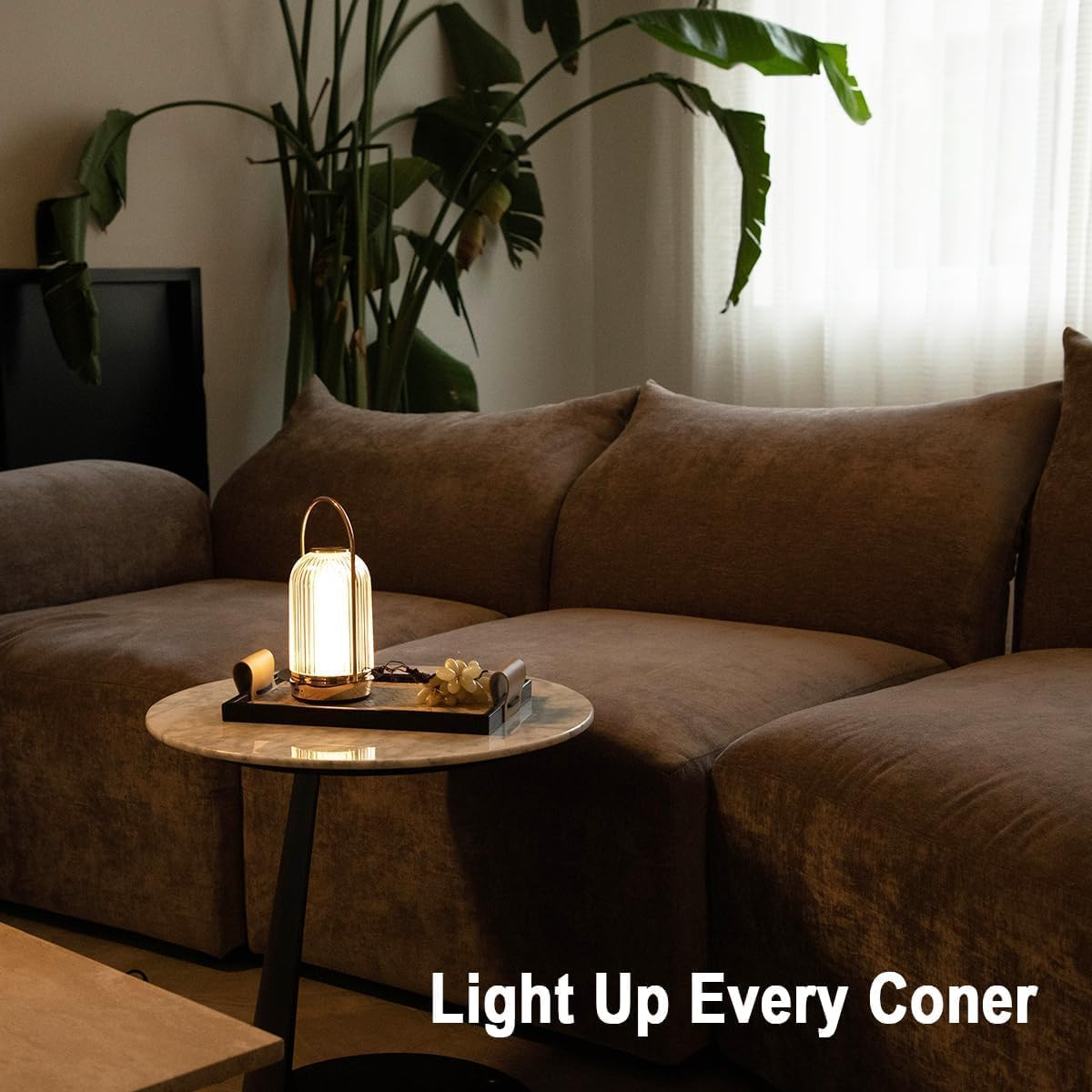 Cordless Table Lamp 2 Packs, Rechargeable LED Night Light with 3 Color Stepless Dimming, Battery Operated Ambient Lighting Bedside Lamp for Bathroom, Bedroom, Kidsroom, Outdoor, Restaurant image number 6