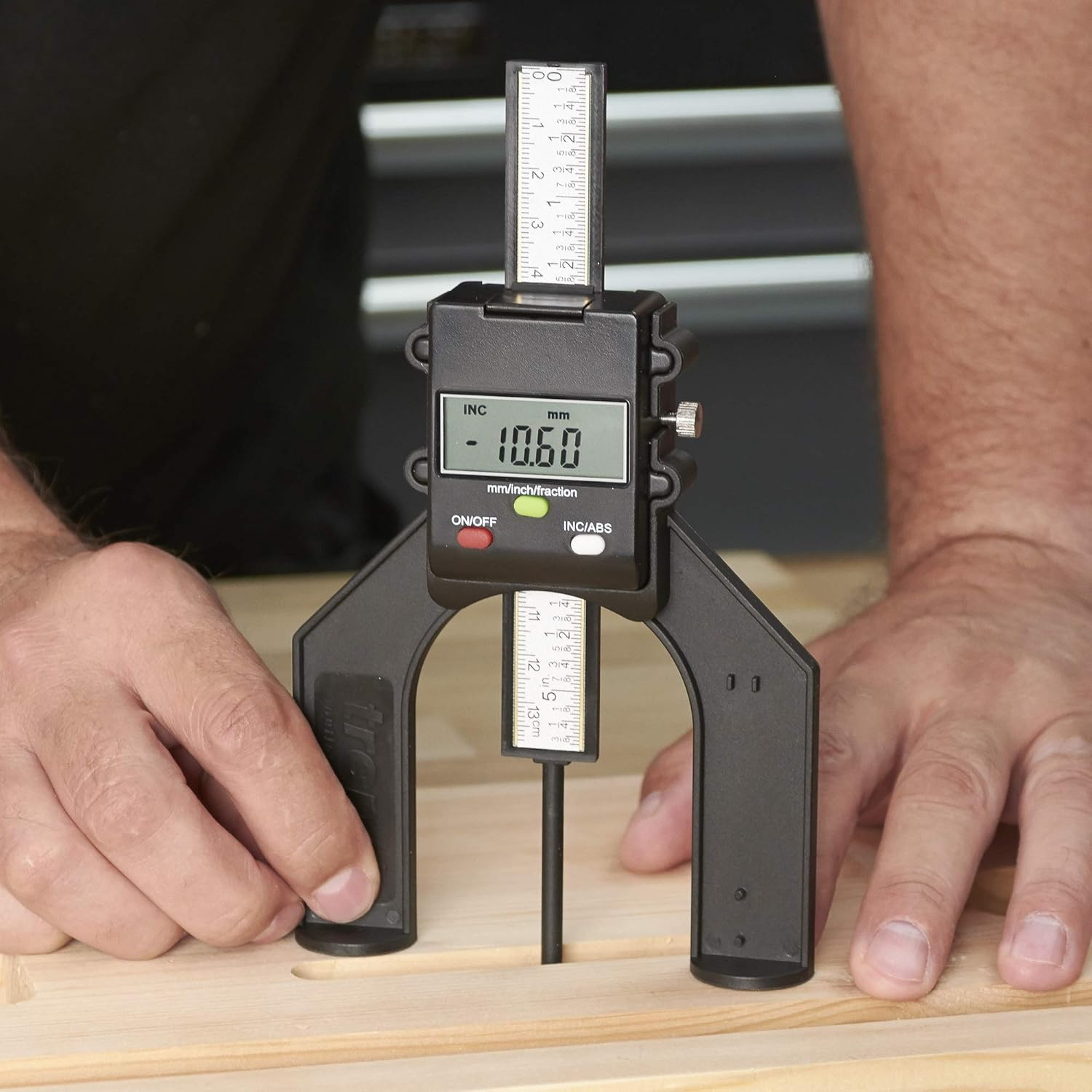 Trend Digital Depth Gauge, 60Mm Jaw Opening, Precision Rebate & Groove Setting, GAUGE/D60, Black image number 5