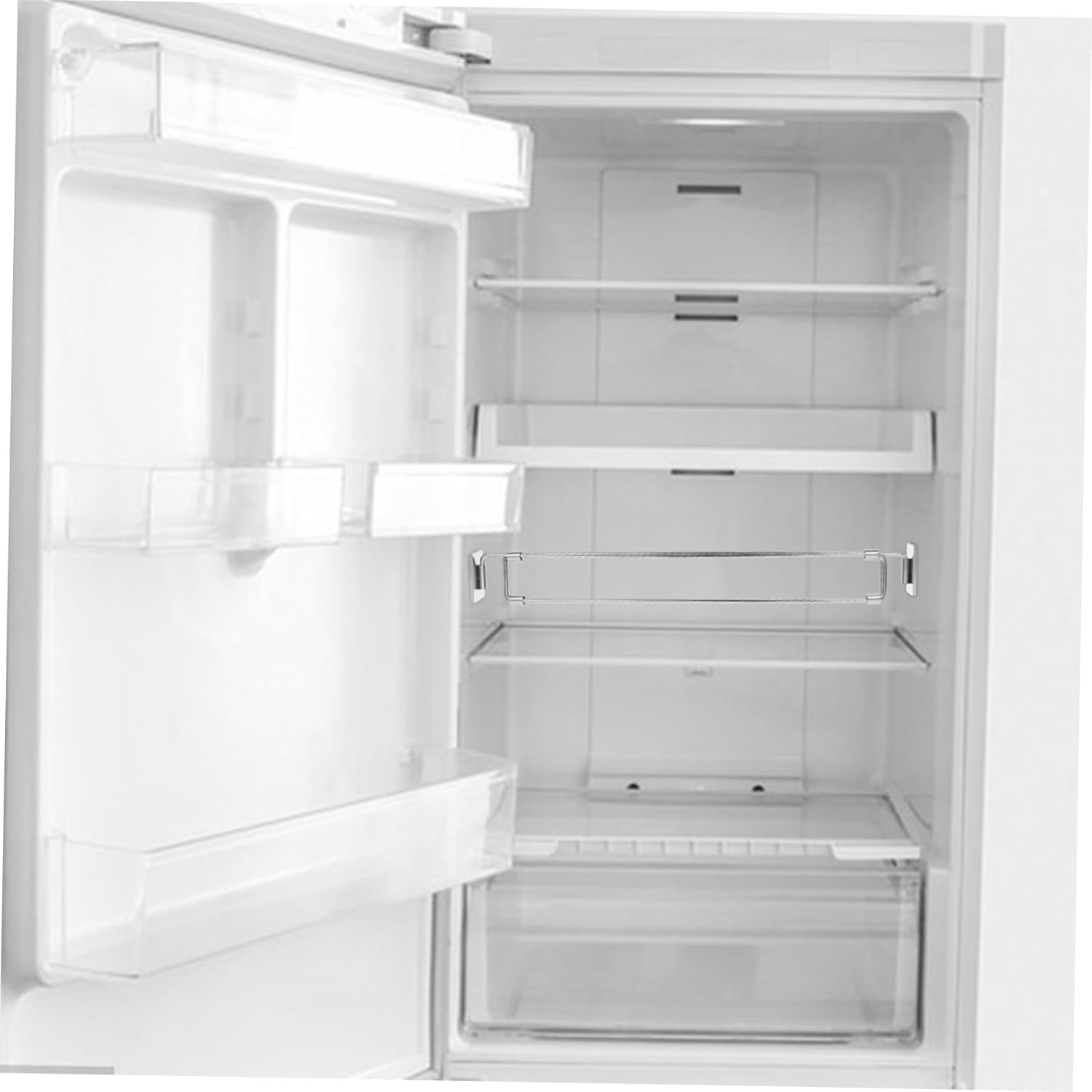 Kisangel Stainless Steel Rv Refrigerator Tension Rod Adjustable Fridge Bar with Anti-Slip Plate for Travel Trailers and Trailer Accessories inside the Rv