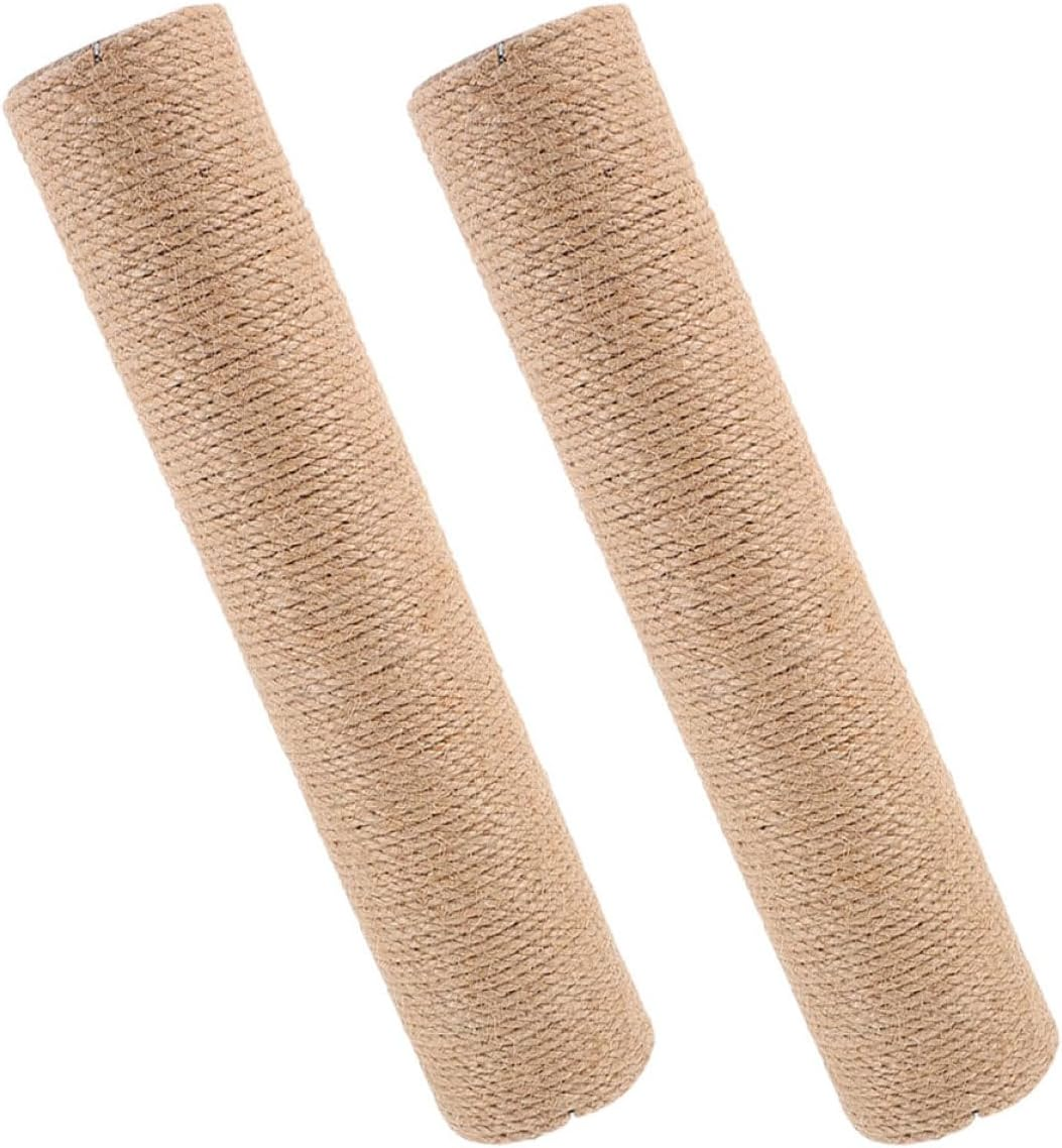 VICASKY 2Pcs Sisal Cat Scratch Pole 40Cm Replacement Scratching Post for Indoor Cats DIY Tree Accessories Sturdy Climbing Tower Parts