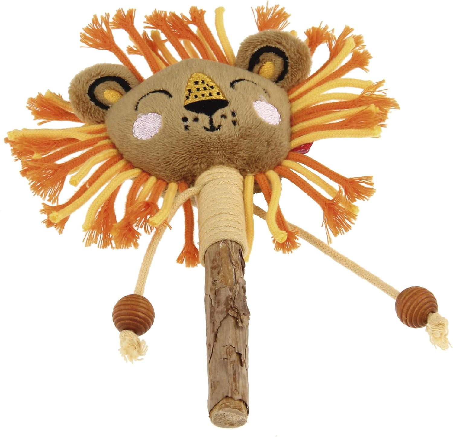 Gigwi Cat Toy Catatabi Toy Charm Stick Lion - Rabbit image number 5