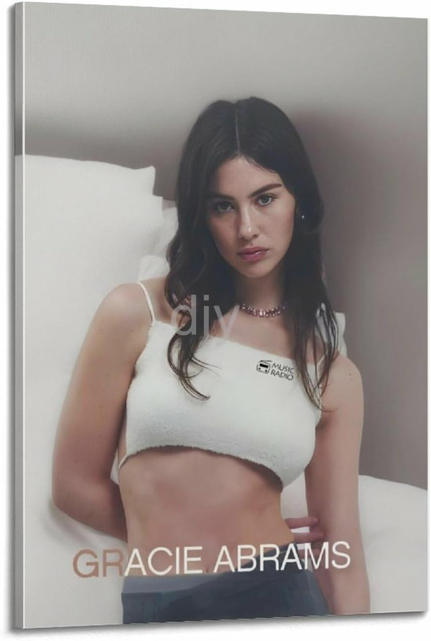 Gracie Abrams_0 Gracie Abrams Poster Poster Canvas Painting Wall Art Picture Home Decor Print for Bedroom Living Room Dorm Study Bar Office 16X24Inch(40X60Cm) Unframe-Style