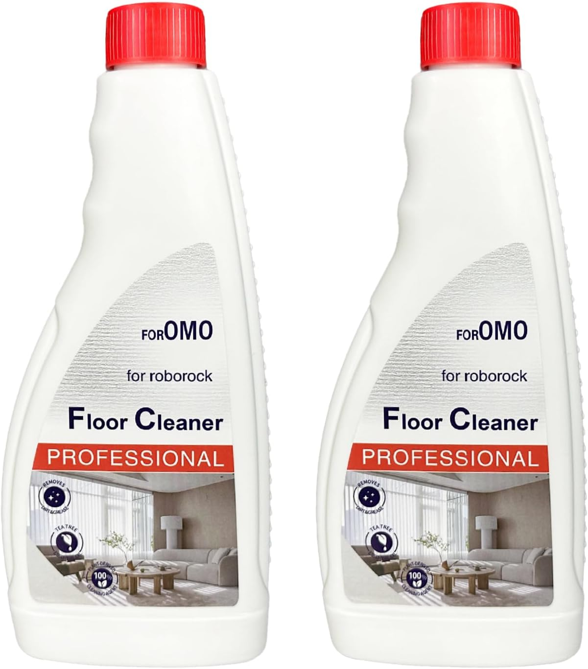 960Ml Floor Cleaning Solution, Compatible with Roborock Mopping Robots (S7, S8, Qrevo, Q7, Q8 Series), Sweeping Robot Cleaning Fluid for Multiple Floors, Pet & Kid Friendly, Anti-Stain& Fresh-Scented image number 5