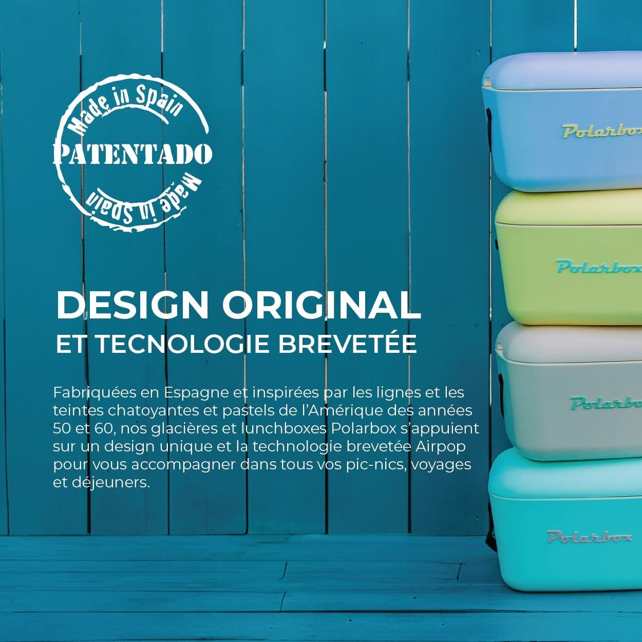 Polarbox Lunch Box 6 L Green Pop Details Blue image number 4