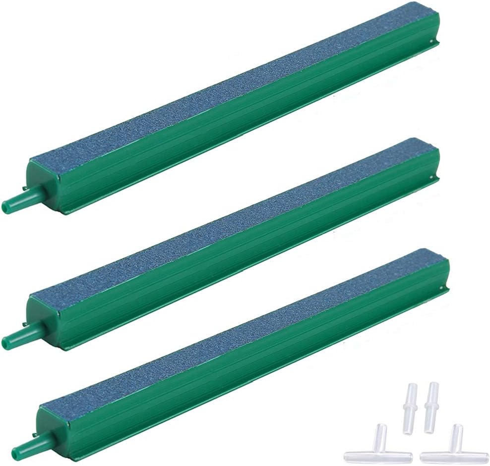 ALEGI Fish Tank Air Bubble 3-Piece Air Stone Bars for Aquarium,Air Stone Bar Hydroponics with Connectors,10 Inch image number 4