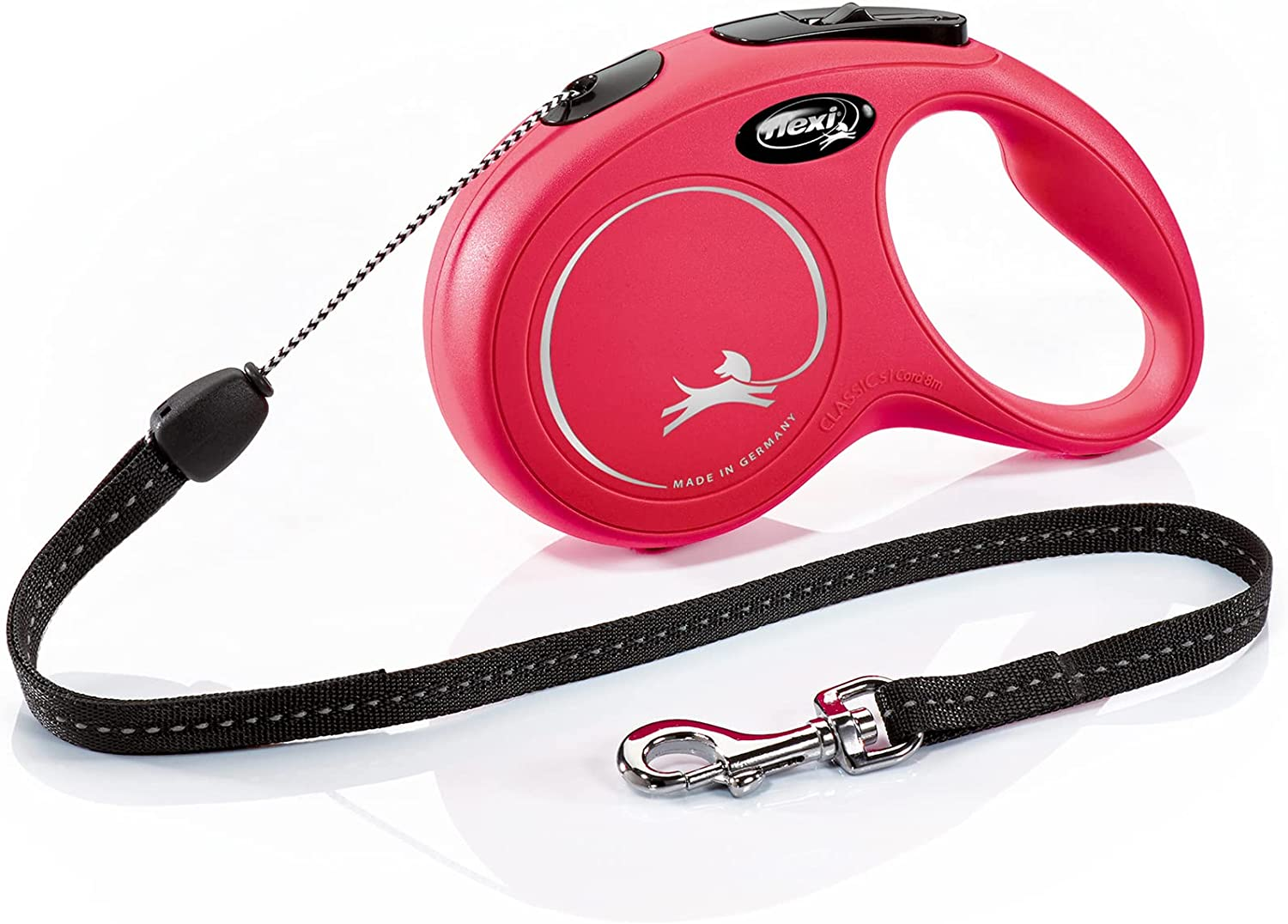 Flexi New Classic Retractable Lead Cord, Red, Small, 8M, 12Kg image number 4