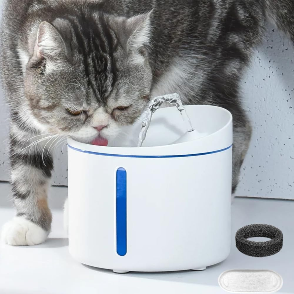 Pack of 16 Cat Fountain Filter Stainless Steel Foam Filter Drinking Fountain Cat Replacement Filter for Stainless Steel Drinking Fountain Cats and Dogs image number 3