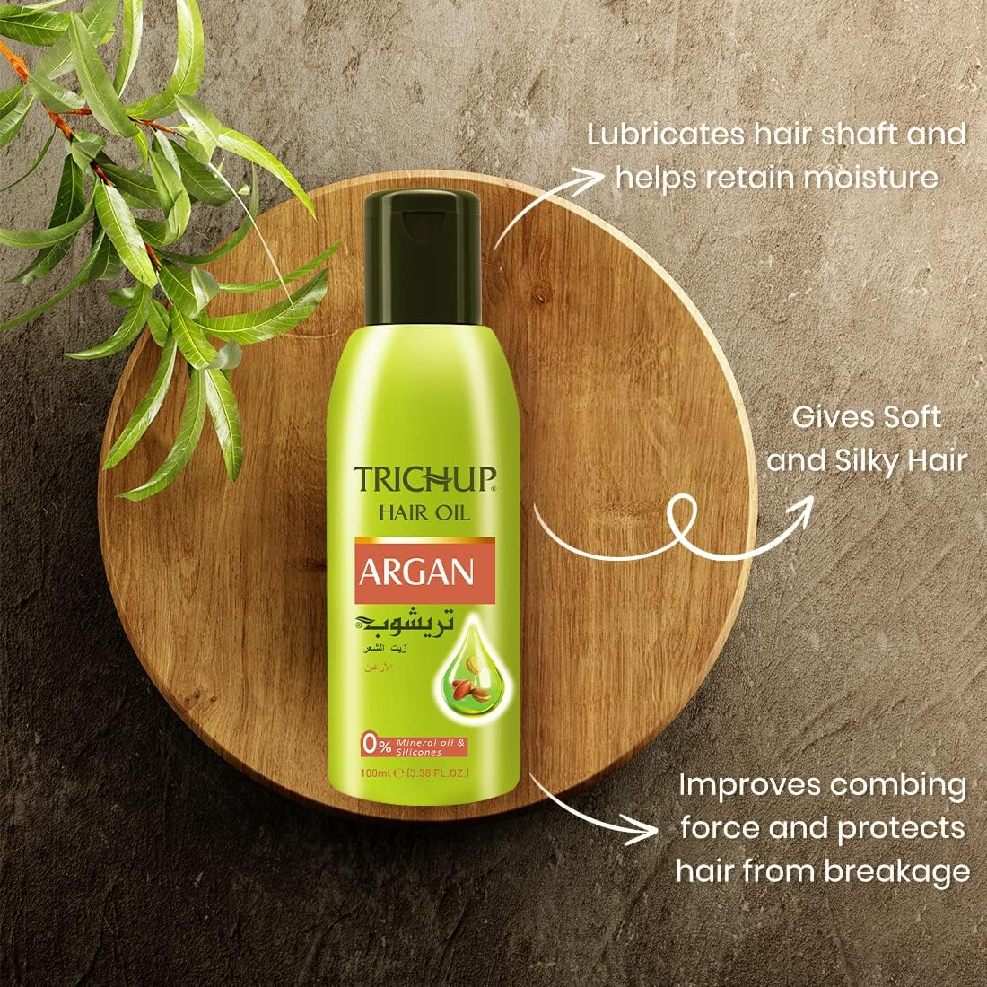 Trichup Argan Hair Oil & Shampoo - Reduce Damage, Frizz & Boosts Shine image number 4