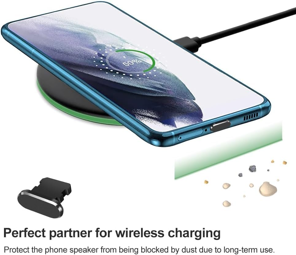 Anti Dust Plug for Iphone, 4 Pack Iphone Dust Plug Cover Charging Port Protector Cap with Cleaning Brush for Iphone 14 Pro Max 13 12 11 Airpods Ipad, All Lightning Port Devices image number 3