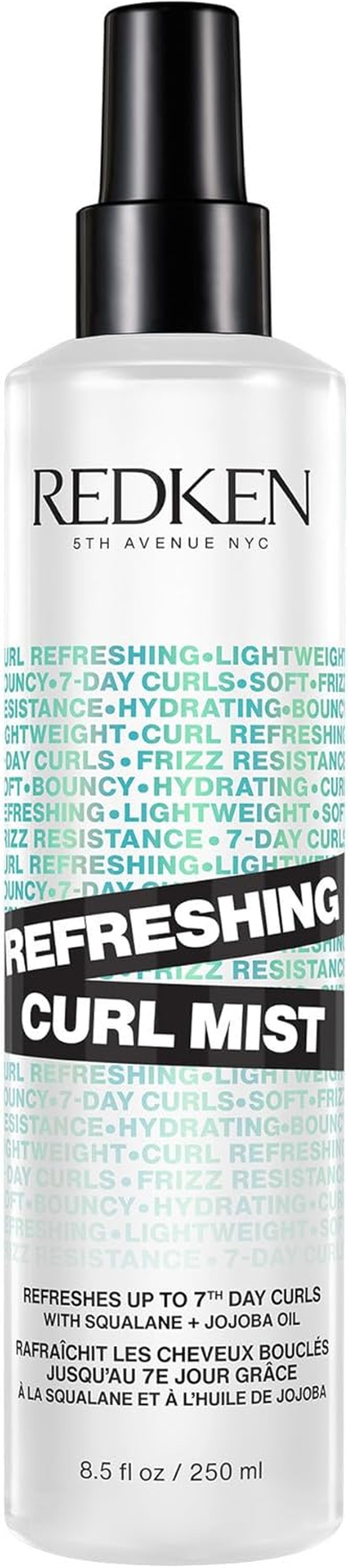 Redken Curl Refreshing Spray| Hydrates & Defines up to 7Th-Day Curls | for Curly, Coily Hair | Vegan Formula, Silicone-Free | with Squalane & Jojoba Oil | 250Ml image number 5