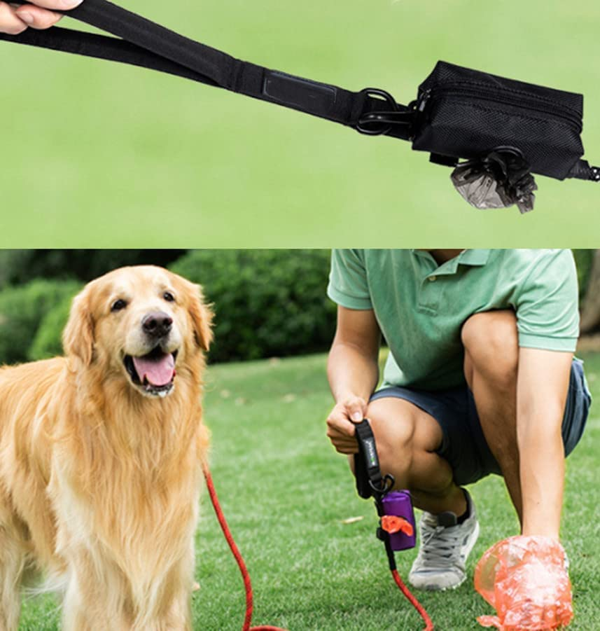 2 Pieces Zipper Poop Bag,Pet Waste Bag Dispenser Zippered Pouch, Portable Dog Poop Bag Holder Leash Attachment for Dogs for Traveling image number 4