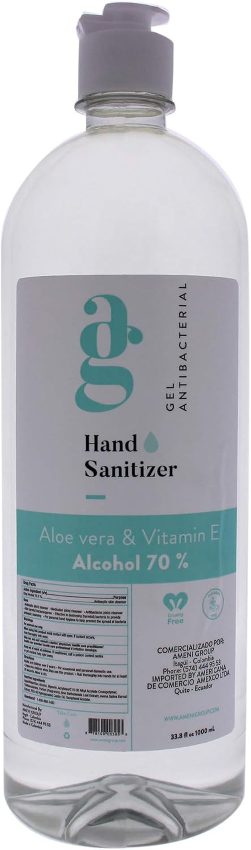 Ecological Hand Sanitizer by Ecological for Unisex - 33.8 Oz Hand Sanitizer image number 1