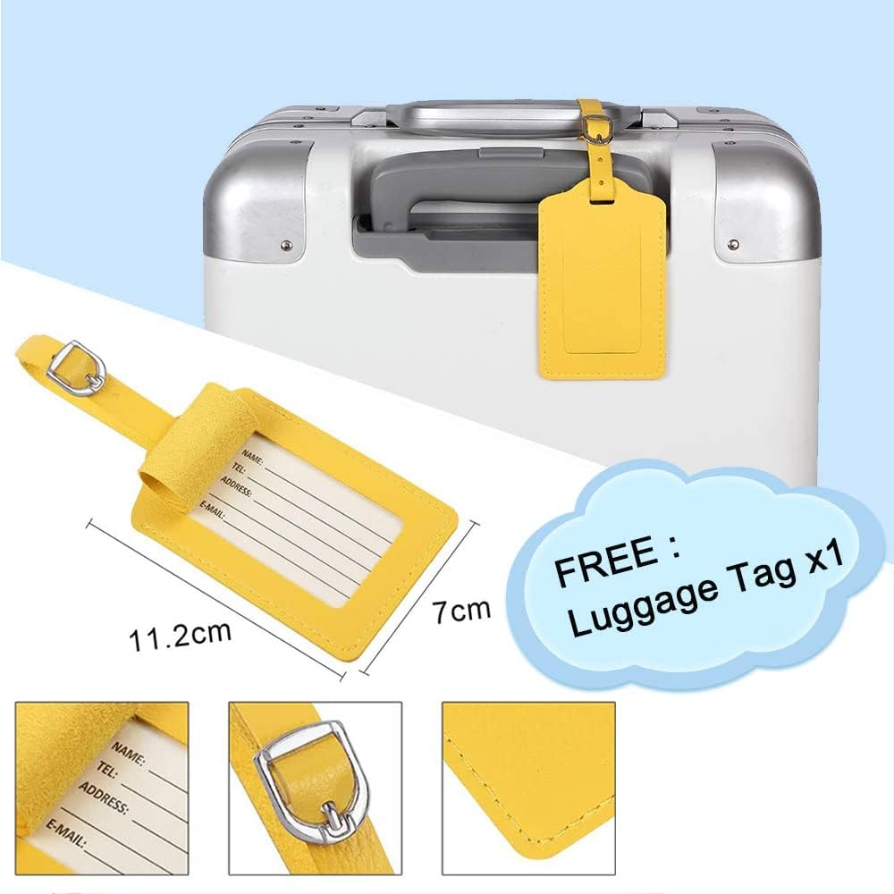 Morbuy 3D Collage Washable Suitcase Protector Anti-Scratch Elastic Spandex Suitcase Cover Fits 18-32 Inch Trolley Luggage Travel Accessories with Luggage Tags (M(22"-24"),Painting) image number 3