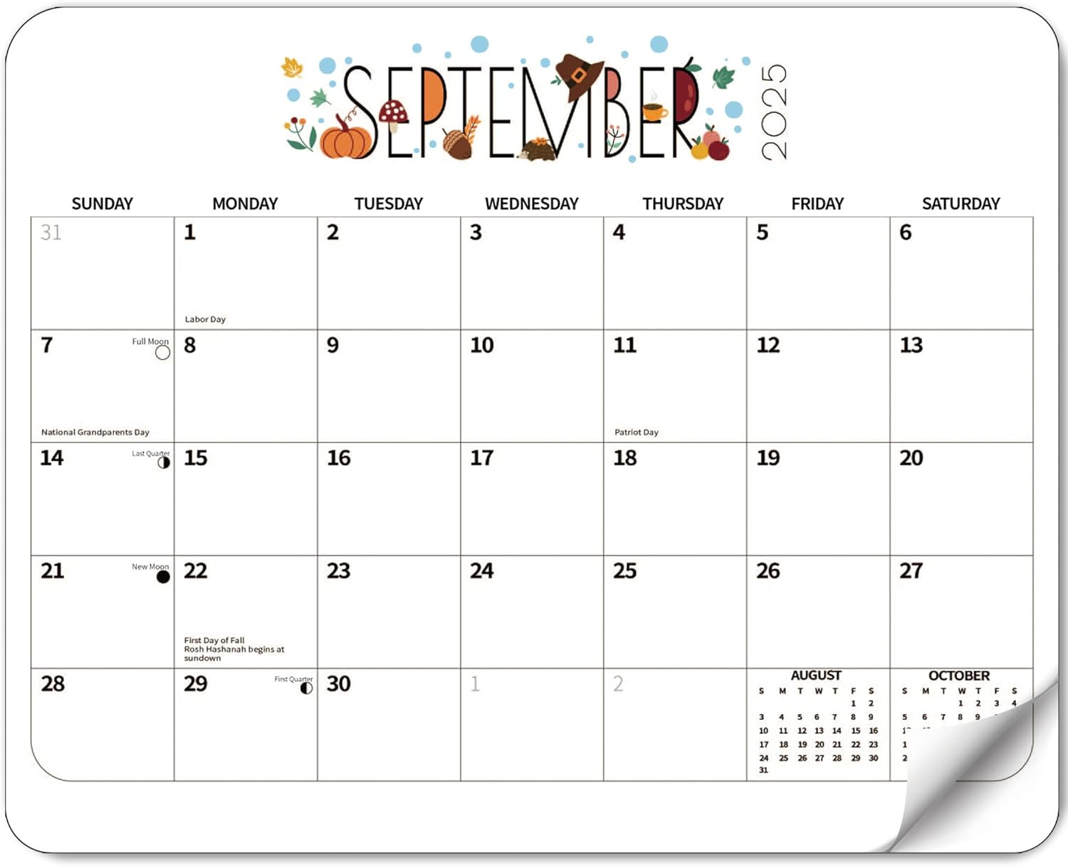 2026 Magnetic Calendar for Refrigerator, Fridge Wall Monthly Magnet Calendar from July 2025 to December 2026, 18 Month 8 X 10 Inch Planner Easy Organization, Aesthetic Decor for Home