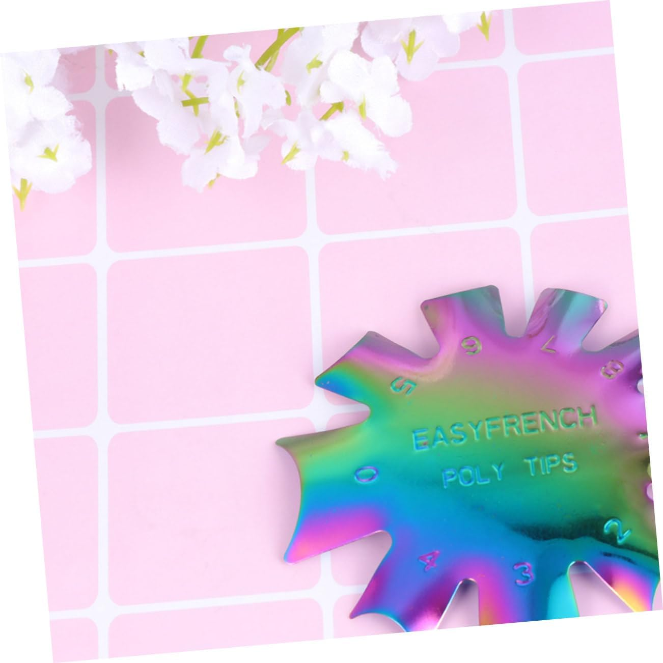 PACKOVE Nail Art Template Stainless Steel Nail Art Plate Pedicure Tools Kit for Women Girls image number 4