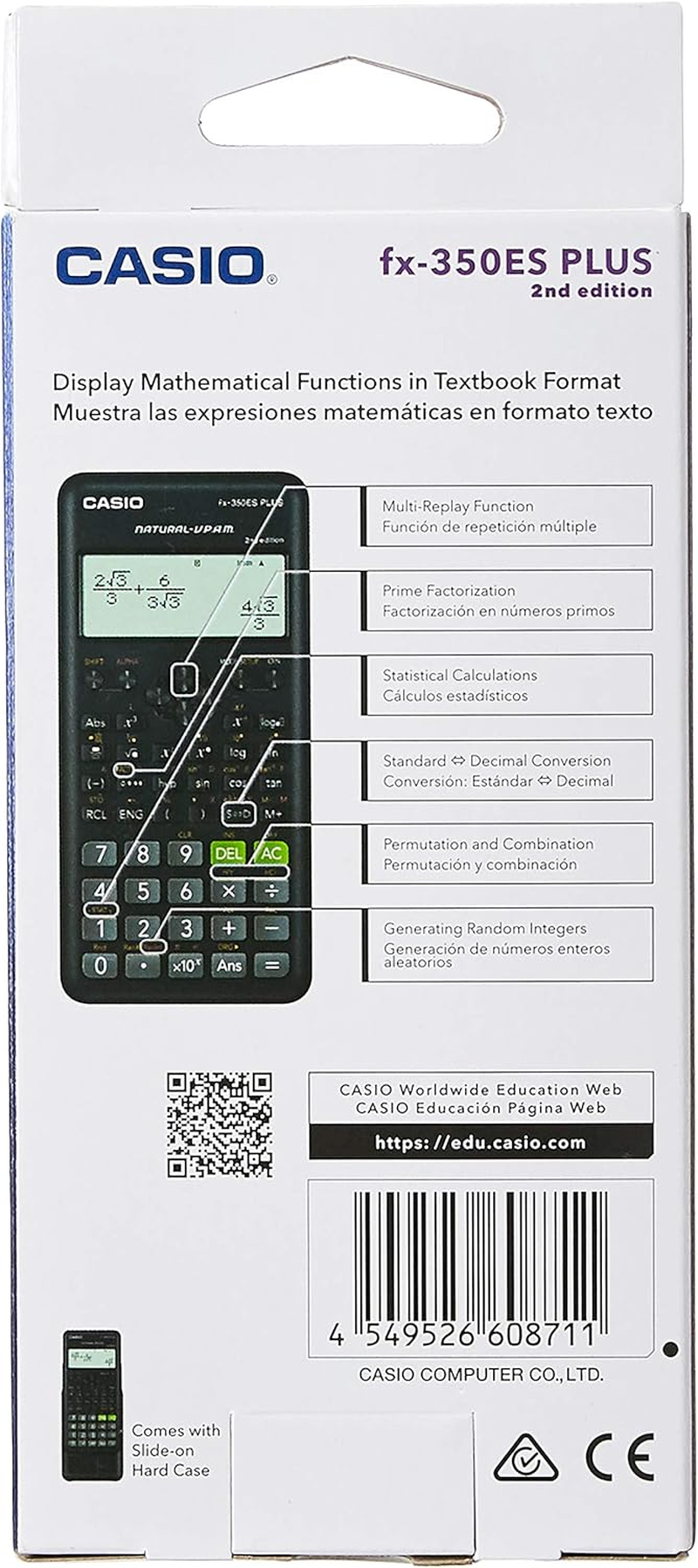 Casio FX-350ESPLUS Calculator - Standard Scientific, 0.1 Kilograms image number 1