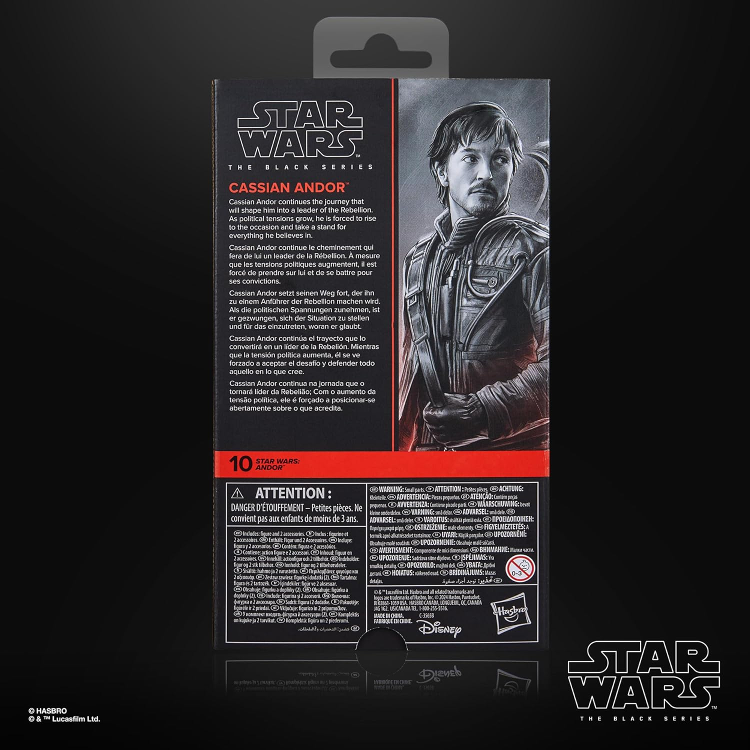 Star Wars the Black Series Cassian Andor, Star Wars: Andor Collectible 6 Inch Action Figure image number 3