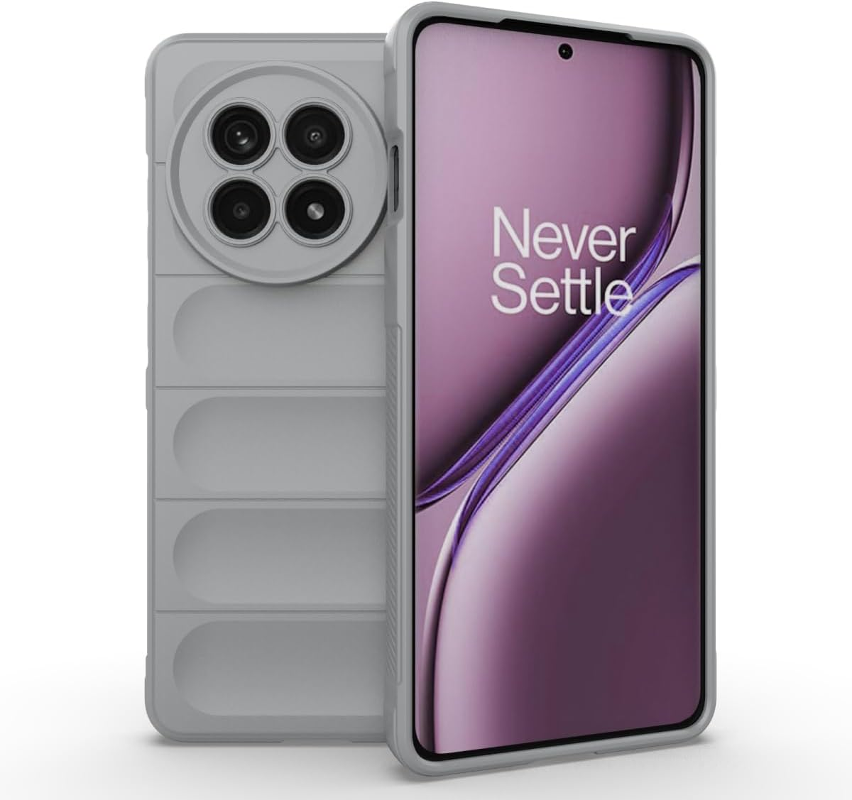 EASSGU Case for Oneplus 13R 5G (6.78 Inches) Soft TPU Silicone Case and Scratch Protection Mobile Phone Case - Light Grey image number 5