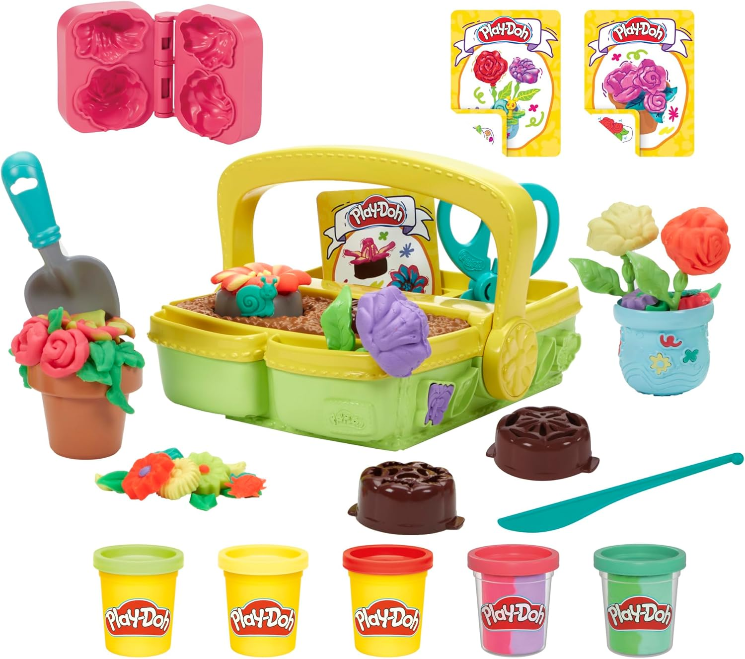 Play-Doh Blooming Flower Garden Toy Playset, Nature Pretend Play, Kids Arts & Crafts Ages 3+ image number 5