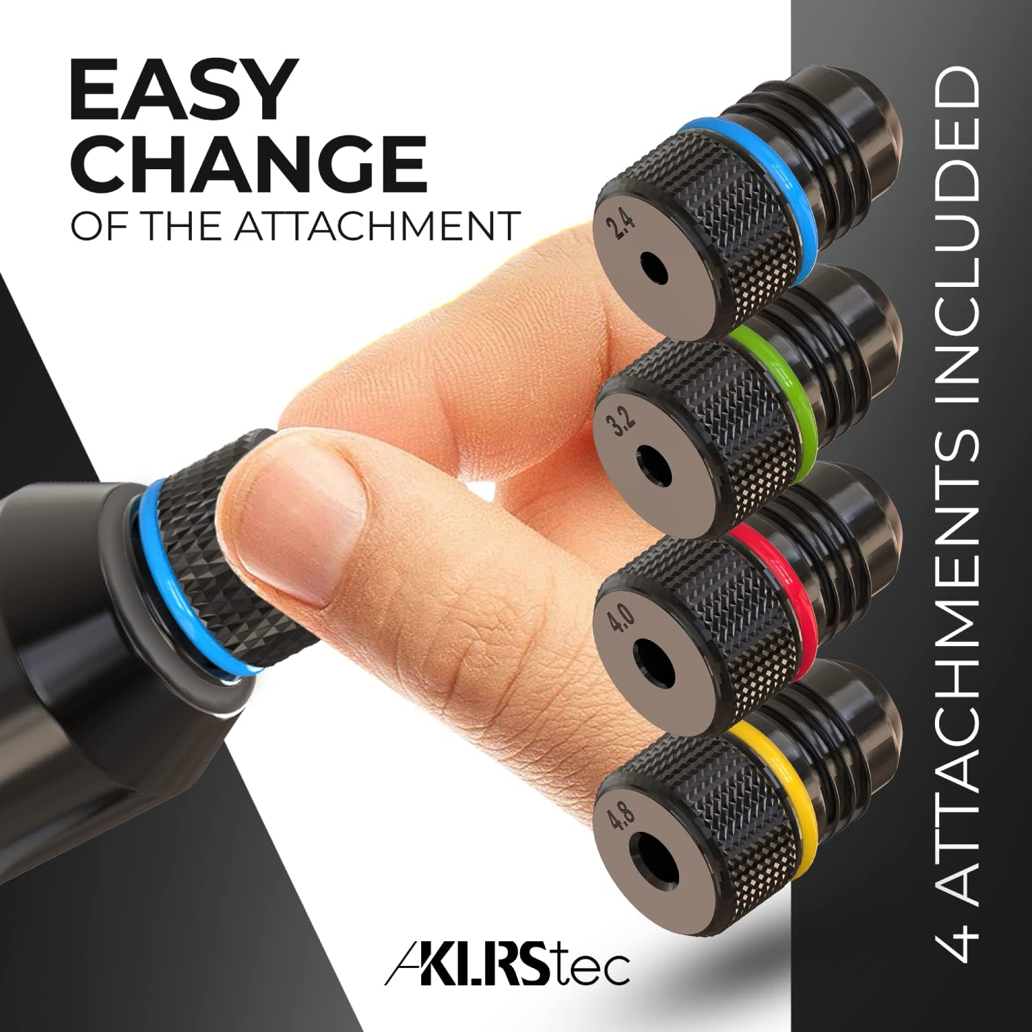 Klrstec Professional Rivet Gun Kit Incl. 120 Pop Rivets and 4 HSS Drills - Pop Rivet Tool Kit for Processing Blind Rivets