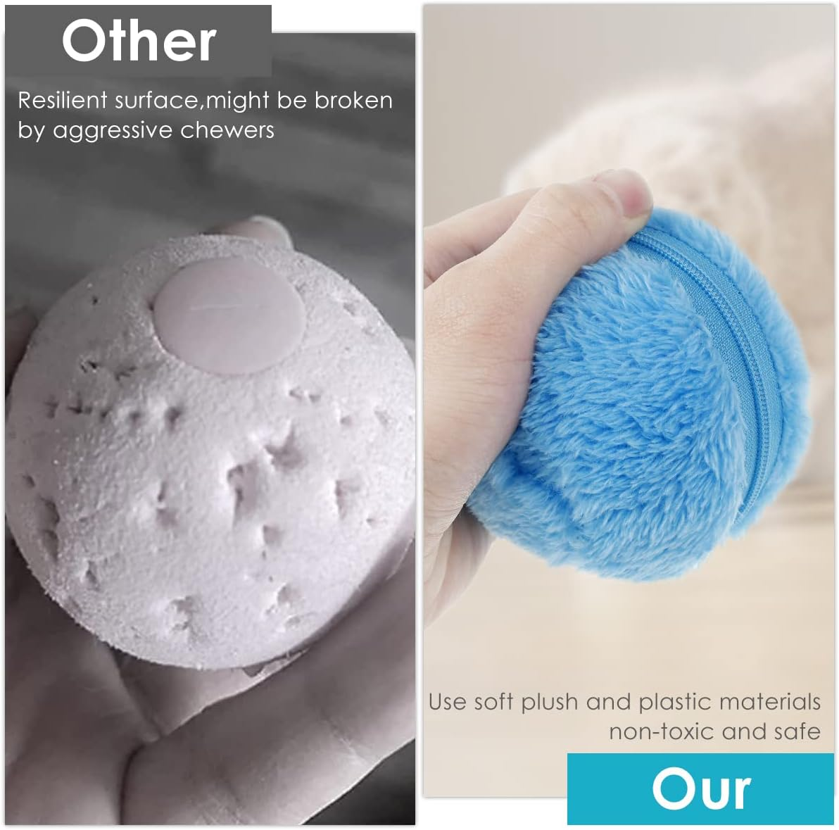 Magic Roller Ball for Dogs - Interactive Pet Toy with Automatic Rolling and 4 Ball Covers | Educational, Fun, and Engaging Toy for Dog Training, Playtime image number 3