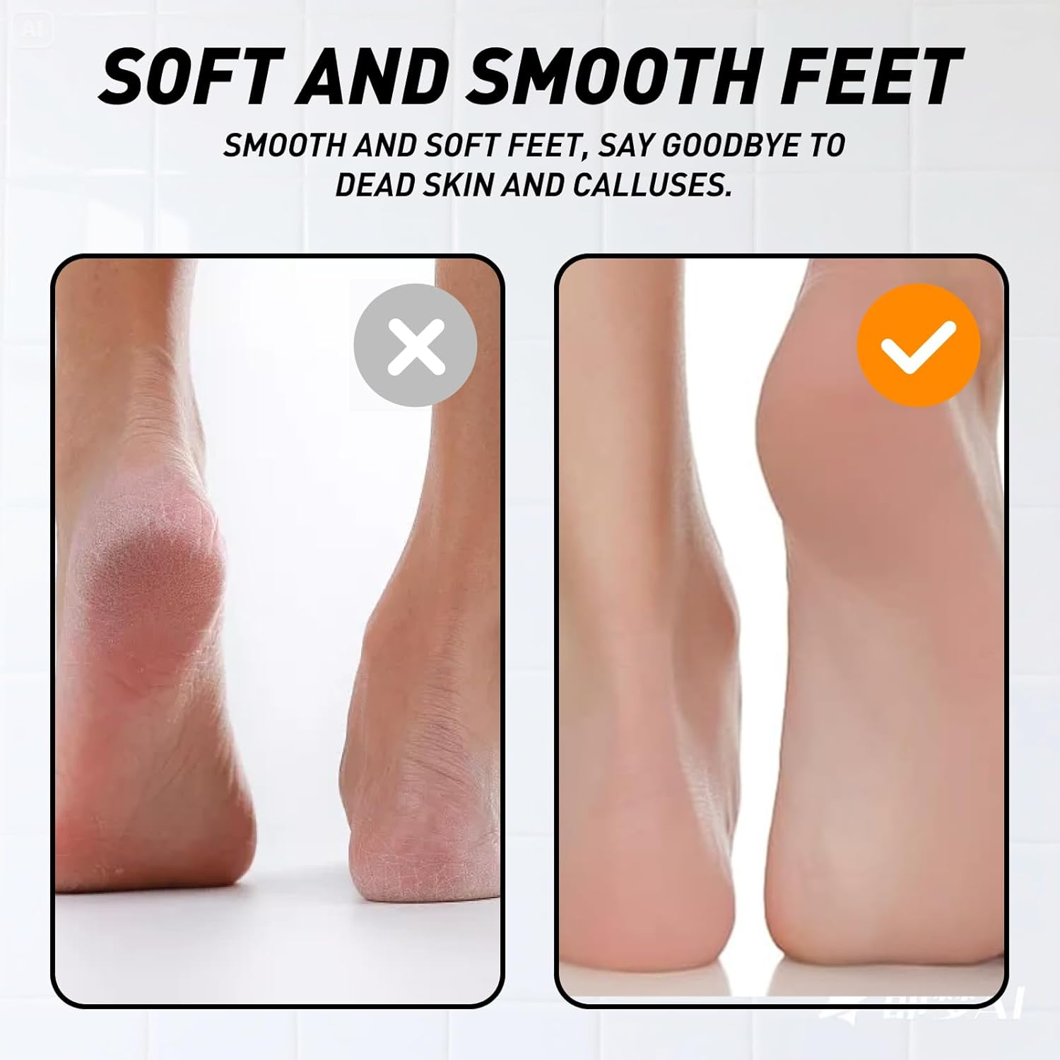 Batheidon Pack of 12 Callus File Foot File Set Double-Sided 16 X 3.5 Cm Foot Rasp for Callus Removal, Reusable Foot Files for Dry Cracked Feet, Wet and Dry image number 5