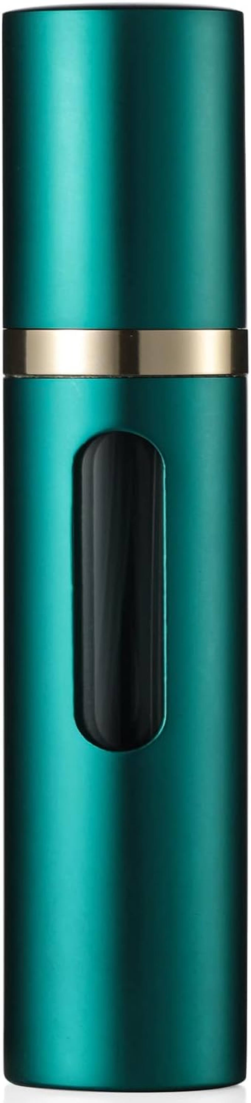 Travelofo Perfume Atomiser, Refillable, Empty Travel Perfume Atomiser, Mini Portable Spray Bottle with Window for on the Go, 8 Ml (Black & Grey)