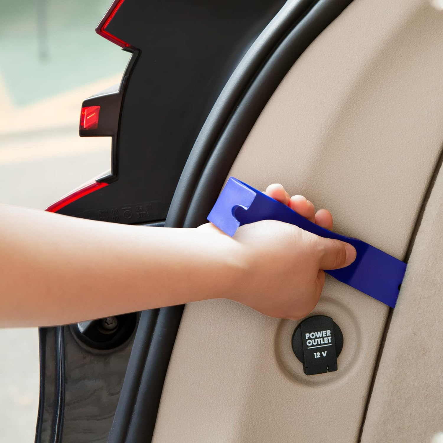 XBRN Auto Trim Removal Tool Kit,13 Pcs Car Panel Door Window Tools Kit,Auto Clip Fastener Remover Pry Tool Set Blue image number 1