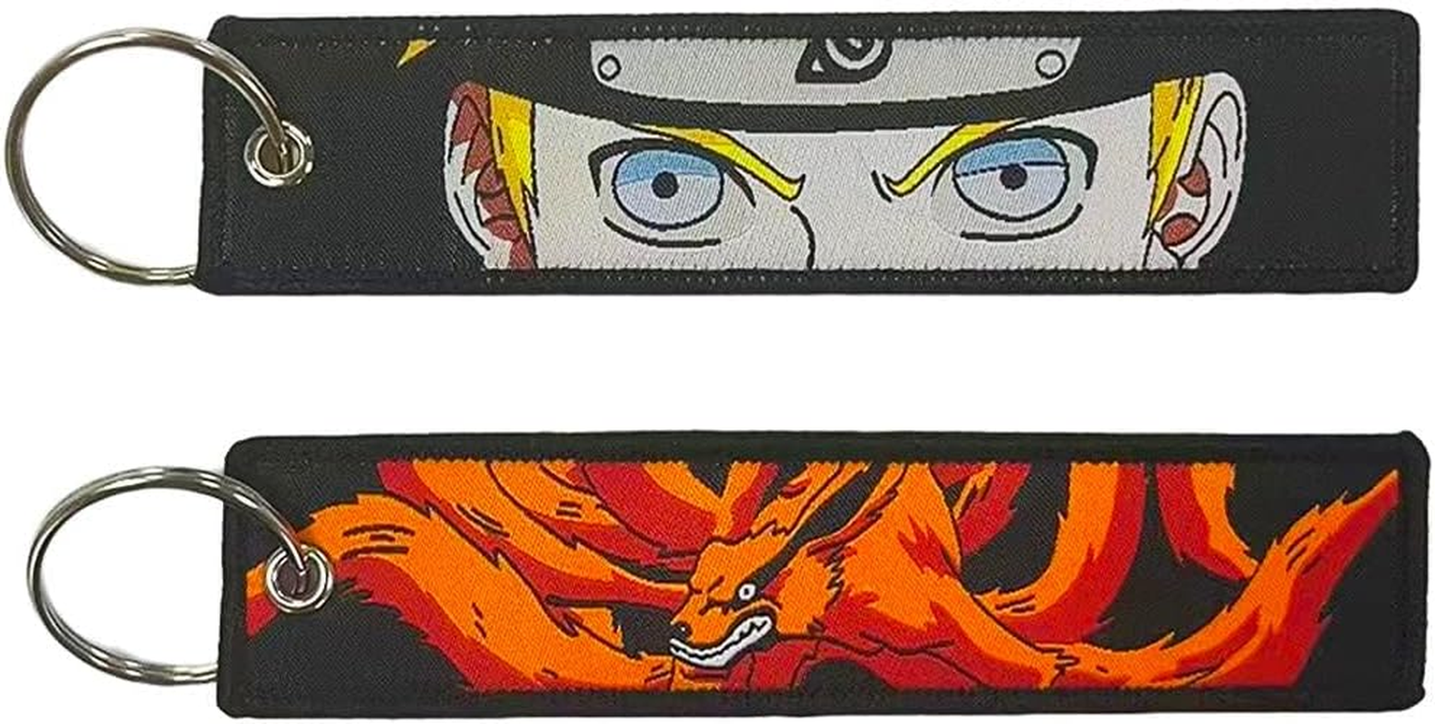 1 Pack Keychain Tag Anime Jet Tag Key Chain Embroidered - EDC for Motorcycles, Scooters,Atv,Car and Anime Gifts - Kn-02 image number 5