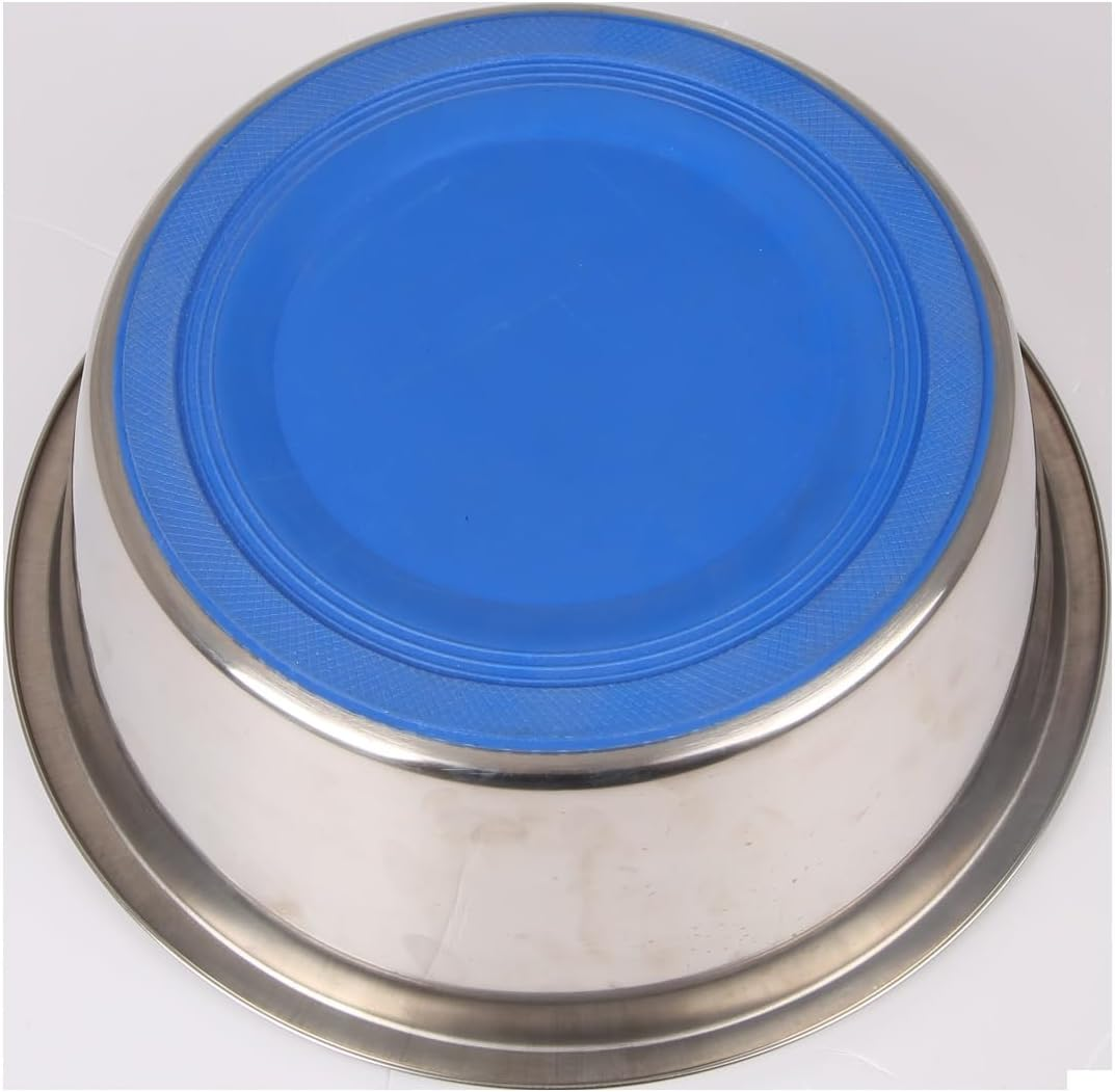 Classic Stainless Steel Pet Bowl Heavy Duty Easy Clean Non Slip Ideal for Food and Water for Cats and Dogs image number 1