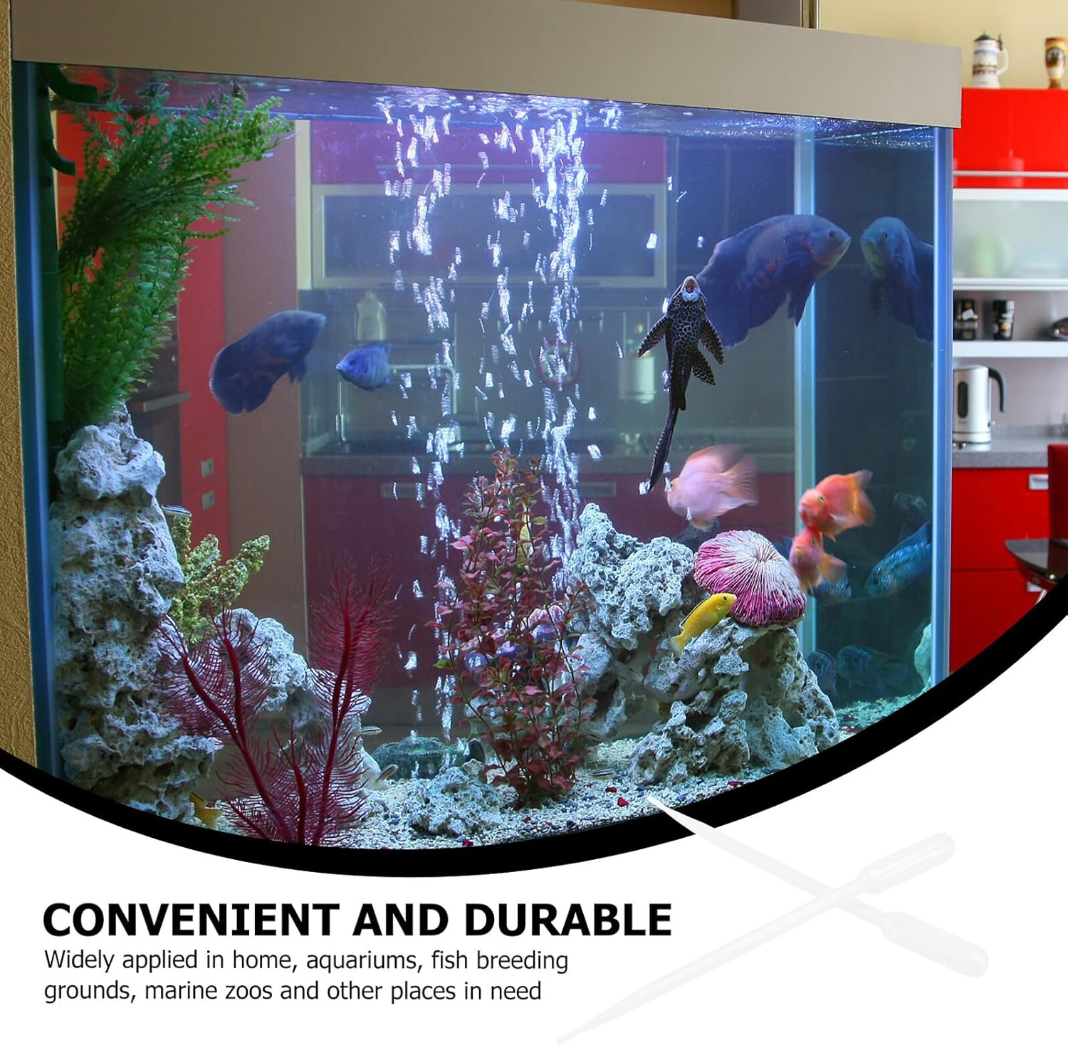 JOINPAYA 10Pcs Coral Fish Feeding Tubes Plastic Brine Shrimp Feeders with Scale for Pets Medicine Food Fertilizer Accurate Dispensing Tool